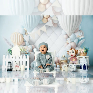 Pastel Celebration -  Baby Printed Backdrops - PREMIUM FABRIC