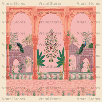 Peacock Palace - Fabric With Pole Pocket