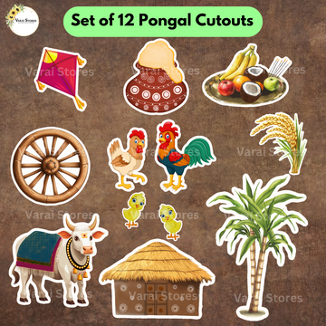 Pongal/ Sankranti Cutouts (Set Of 12)