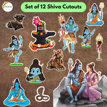 Maha Shivratri Cutouts (Set Of 12)