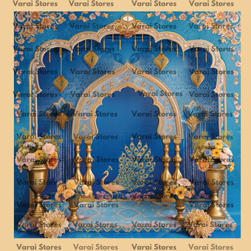 Blue Palace - Fabric With Pole Pocket