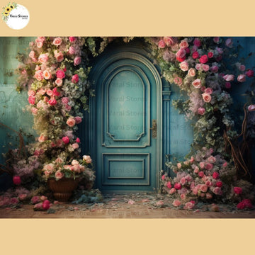 Paris Doorway -  Baby Printed Backdrops - PREMIUM FABRIC