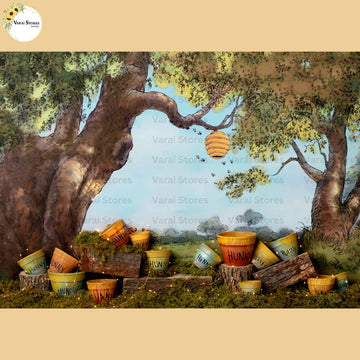 Hunny Pot -  Baby Printed Backdrops - PREMIUM FABRIC