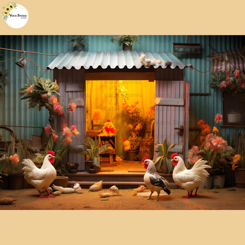 Farm House (Type 2) -  Baby Printed Backdrops - PREMIUM FABRIC