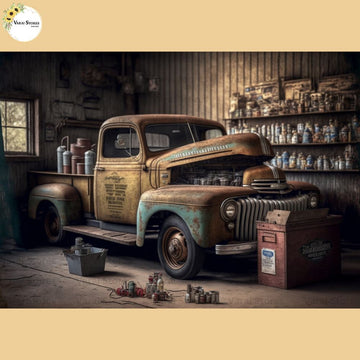 Car Garage - Baby Printed Backdrops - PREMIUM FABRIC