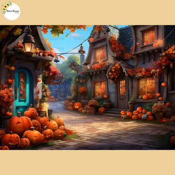 Pumpkin Street -  Baby Printed Backdrops - PREMIUM FABRIC