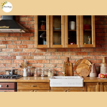 Kitchen Brown -  Baby Printed Backdrops - PREMIUM FABRIC