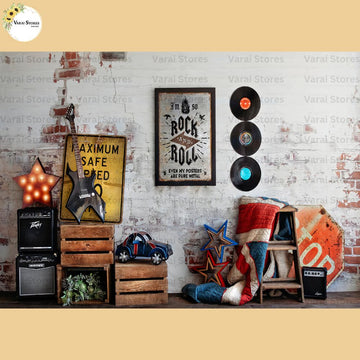 Rock and Roll -  Baby Printed Backdrops - PREMIUM FABRIC