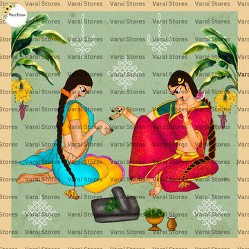 Mehandi moments  - Fabric With Pole Pocket