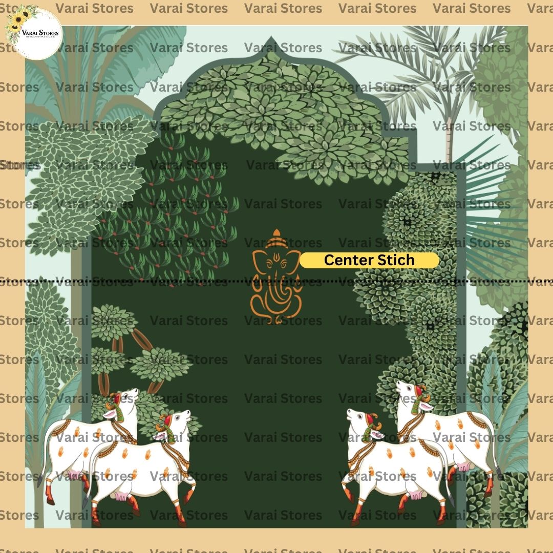 Vana Ganapathi - Fabric With Pole Pocket