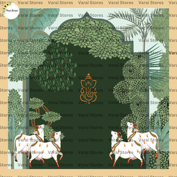 Vana Ganapathi - Fabric With Pole Pocket