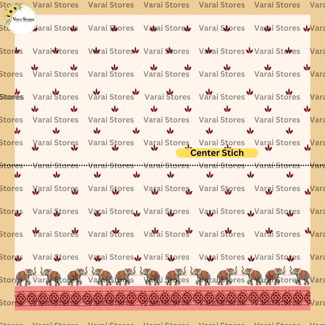 Festival elephants  - Fabric With Pole Pocket