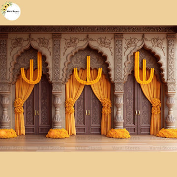 Ayodhya  Palace - Baby Printed Backdrops - PREMIUM FABRIC