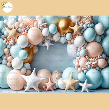 Pastel Stars -  Baby Printed Backdrops - PREMIUM FABRIC