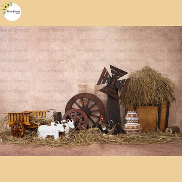 Pongal (Type 2) - Baby Printed Backdrops - PREMIUM FABRIC