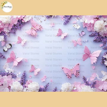 Purple Butterfly - Fabric (5x7) Feet