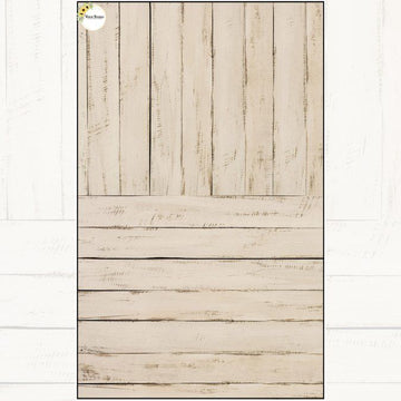 Portrait Cream Wood - Baby Printed Backdrops - PREMIUM FABRIC