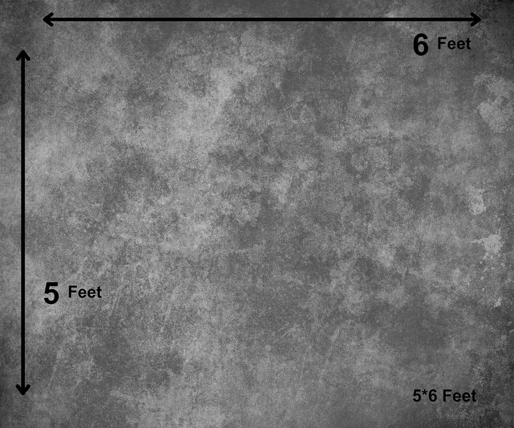 Charcoal Grey-  Baby Printed Backdrops - PREMIUM FABRIC