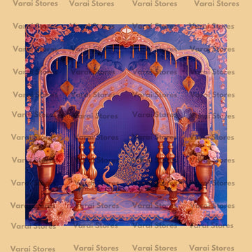Decor Customised Backdrop - 76 (Whatsapp for placing order) Size: 10x10 Feet
