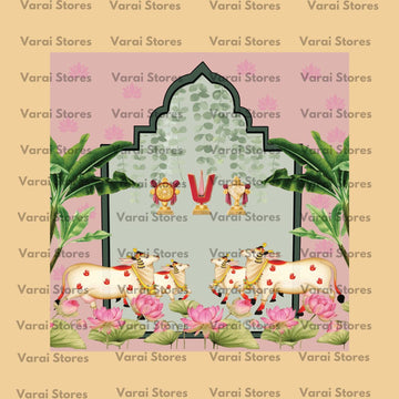 Decor Customised Backdrop - 92 (Whatsapp for placing order) Size: 8x8 Feet