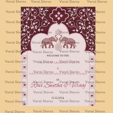 Decor Customised Backdrop - 103 (Whatsapp for placing order) Size: 1x1.5 Feet