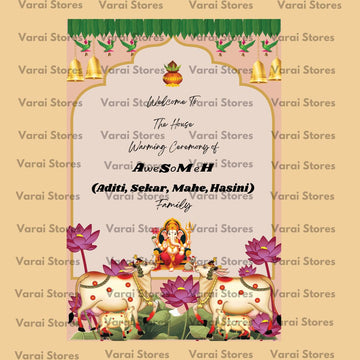 Decor Customised Backdrop - 105 (Whatsapp for placing order) Size: 3x2 Feet