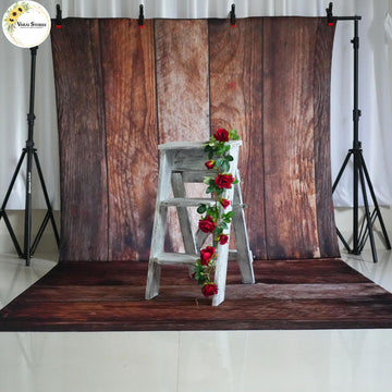 Portrait Timber Wood - Baby Printed Backdrops - PREMIUM FABRIC