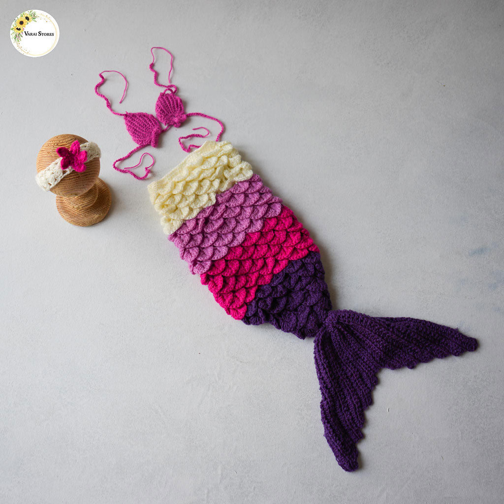 Mermaid Outfit - Type 2 (0-3) Months