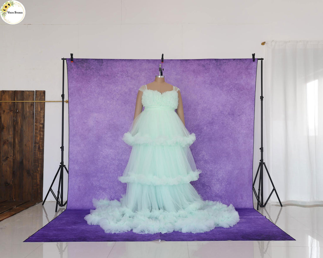 Textured Light Purple - Printed Lifestyle Backdrop - PREMIUM  FABRIC