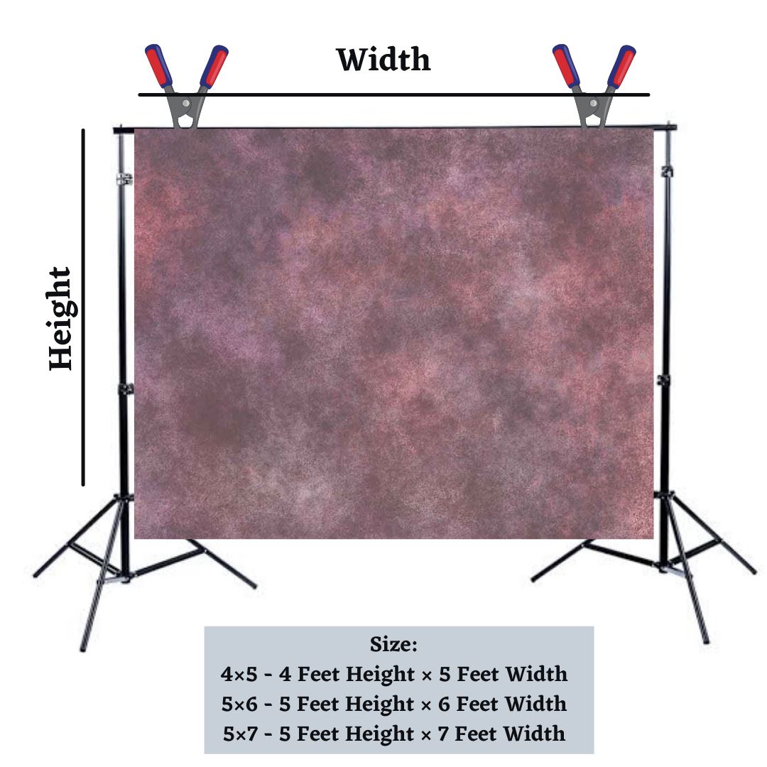 Pink with Grey Texture -  Baby Printed Backdrops - PREMIUM FABRIC