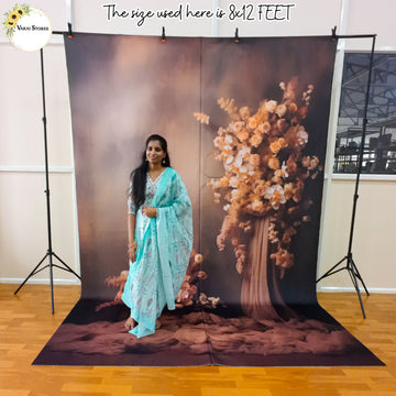 Dusky Floral - Printed Lifestyle  Backdrop - PREMIUM  FABRIC