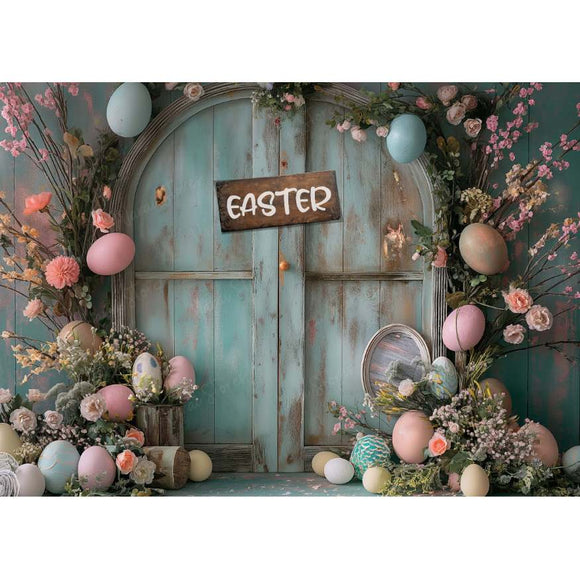 Happy Easter - Printed Baby Backdrop - FABRIC (PRE ORDER)