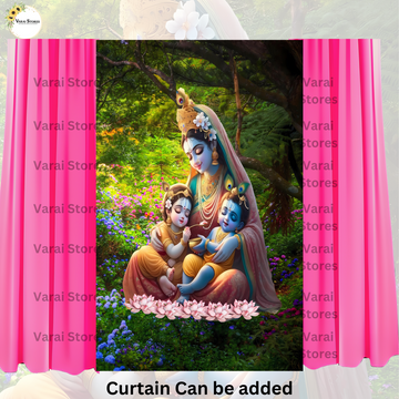 Mom and Kids - Fabric (8x5) Feet With Pole Pocket