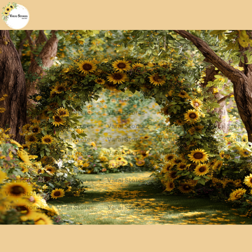 Sunflower Landscape - Baby Printed Backdrops - PREMIUM FABRIC