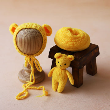 Wrap+Cap+Teddy  -  (Set Of 3)