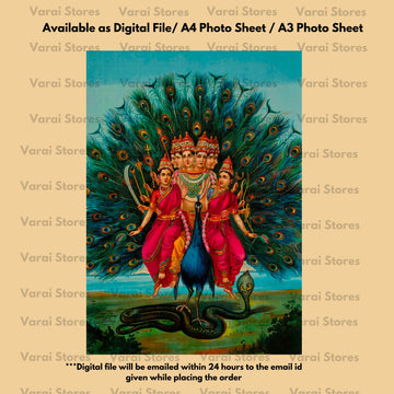 Raja Ravi Varma Painting Print - 07