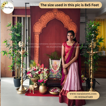Lotus Temple Fabric (5x8) Feet with pole pocket