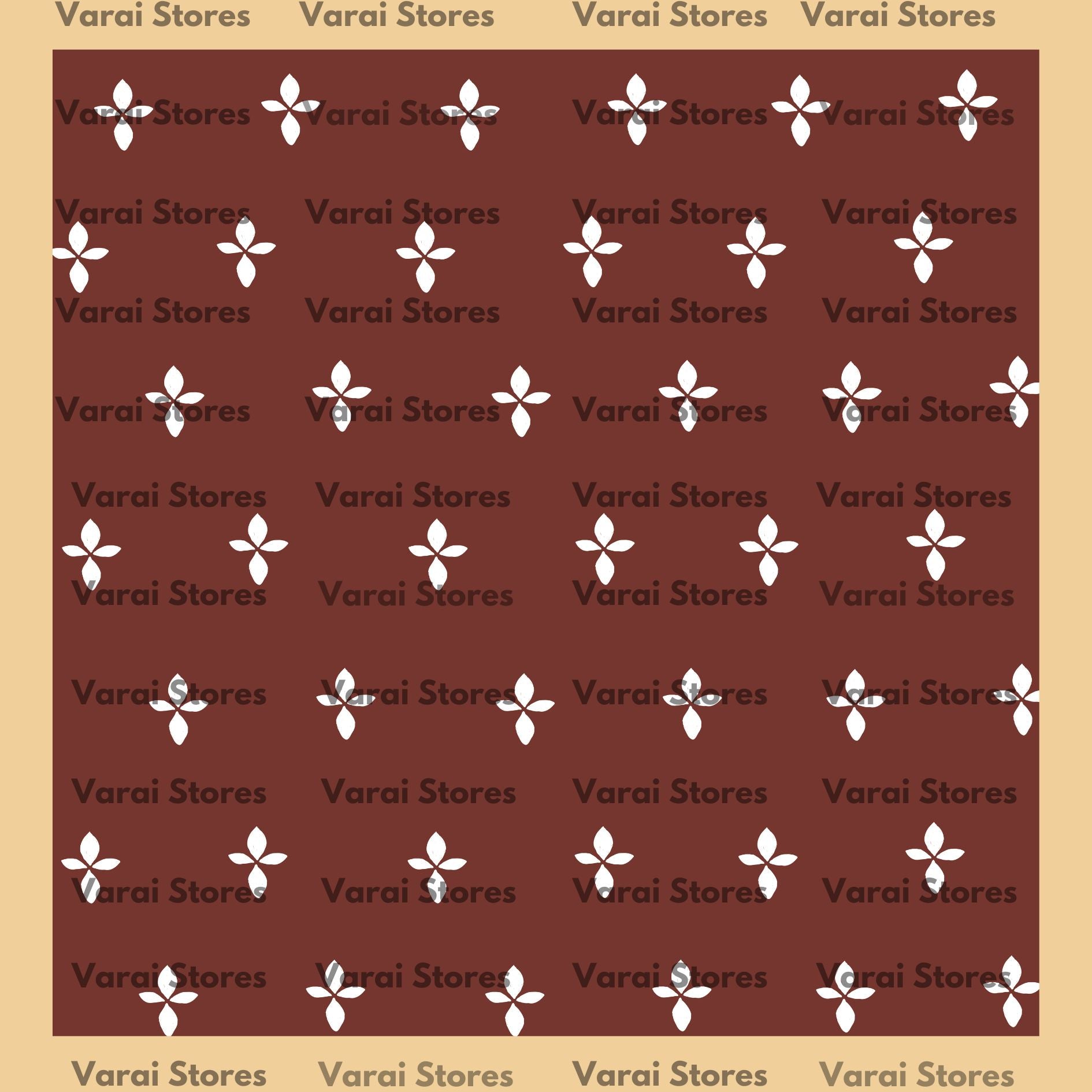 Four Petal Flower - Fabric With Pole Pocket
