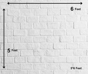 White Brick - Printed Baby Backdrop - FABRIC (PRE ORDER)
