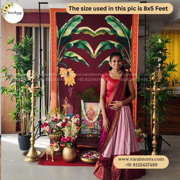 Banana Tree Temple - Fabric (8x5) Feet with pole pocket