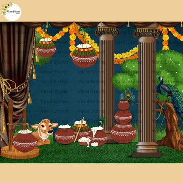 Krishna Jayanthi -  Baby Printed Backdrops - PREMIUM FABRIC