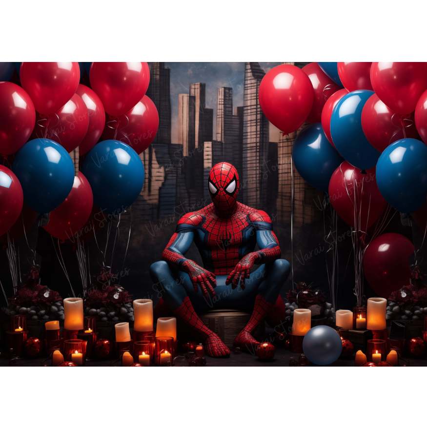 Spiderman Birthday - FABRIC (5X7) FEET