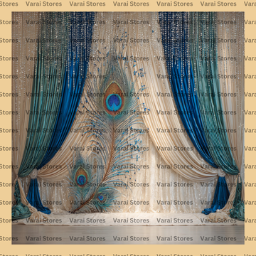 Sri Krishna - Fabric With Pole Pocket