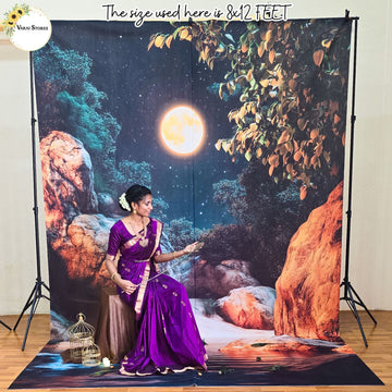 Chandamama Nadi  - Fabric (8x12) Feet