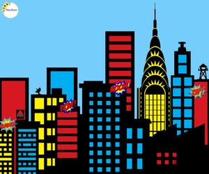 Super man - Fabric (5x7) Feet
