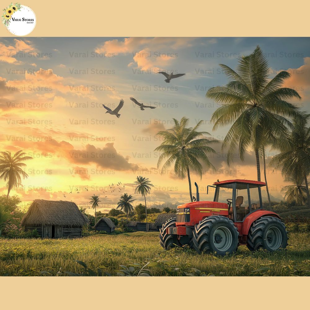 Tractor Farm - Baby Printed Backdrops - PREMIUM FABRIC
