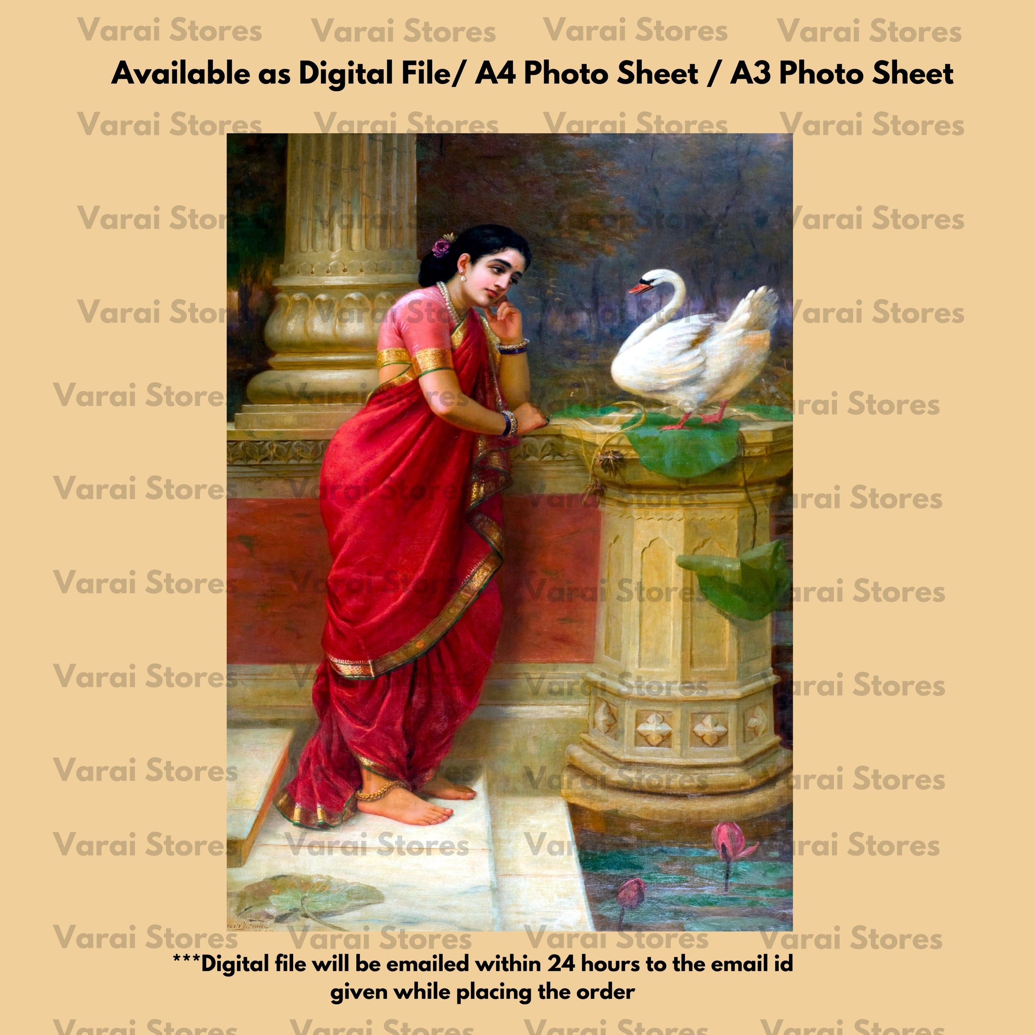 Raja Ravi Varma Painting Print - 11