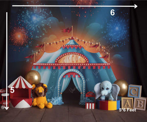 Magic Circus - Printed Baby Backdrop - FABRIC (PRE ORDER)