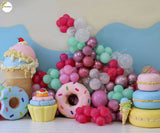 Sweet Balloons - Printed Baby Backdrop - FABRIC (PRE ORDER)