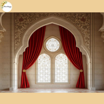 Cherry Curtain Doorway - Baby Printed Backdrops - PREMIUM FABRIC